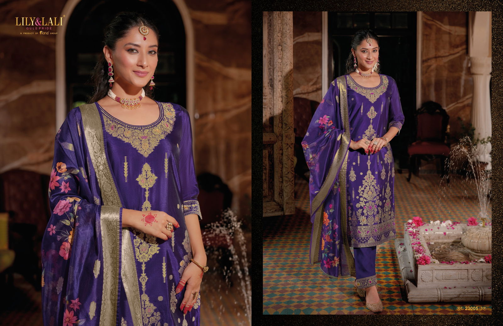 Silkyness Vol 3 By Lily And Lali Jacquard Designer Kurti With Bottom Dupatta Wholesale Price In Surat
